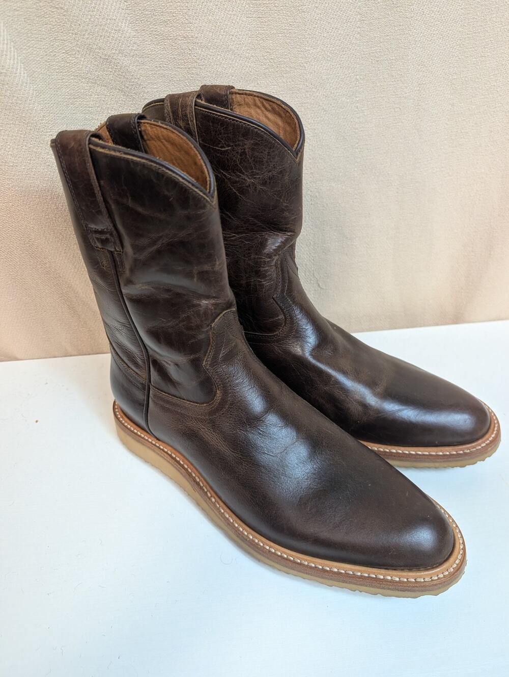 NEW Huckberry Rhodes Roper Boot Caliber Men's Size 10 Brown Western Boot (1175)